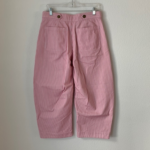 Pink Striped Women's Pants - Picture 3 of 3